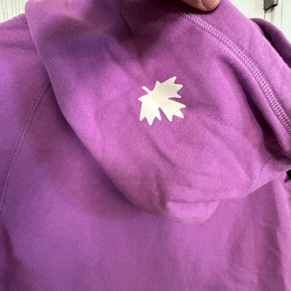 Roots Canada Purple BEAVER High End Women’s XS Hoodie MINTY - Picture 7 of 7